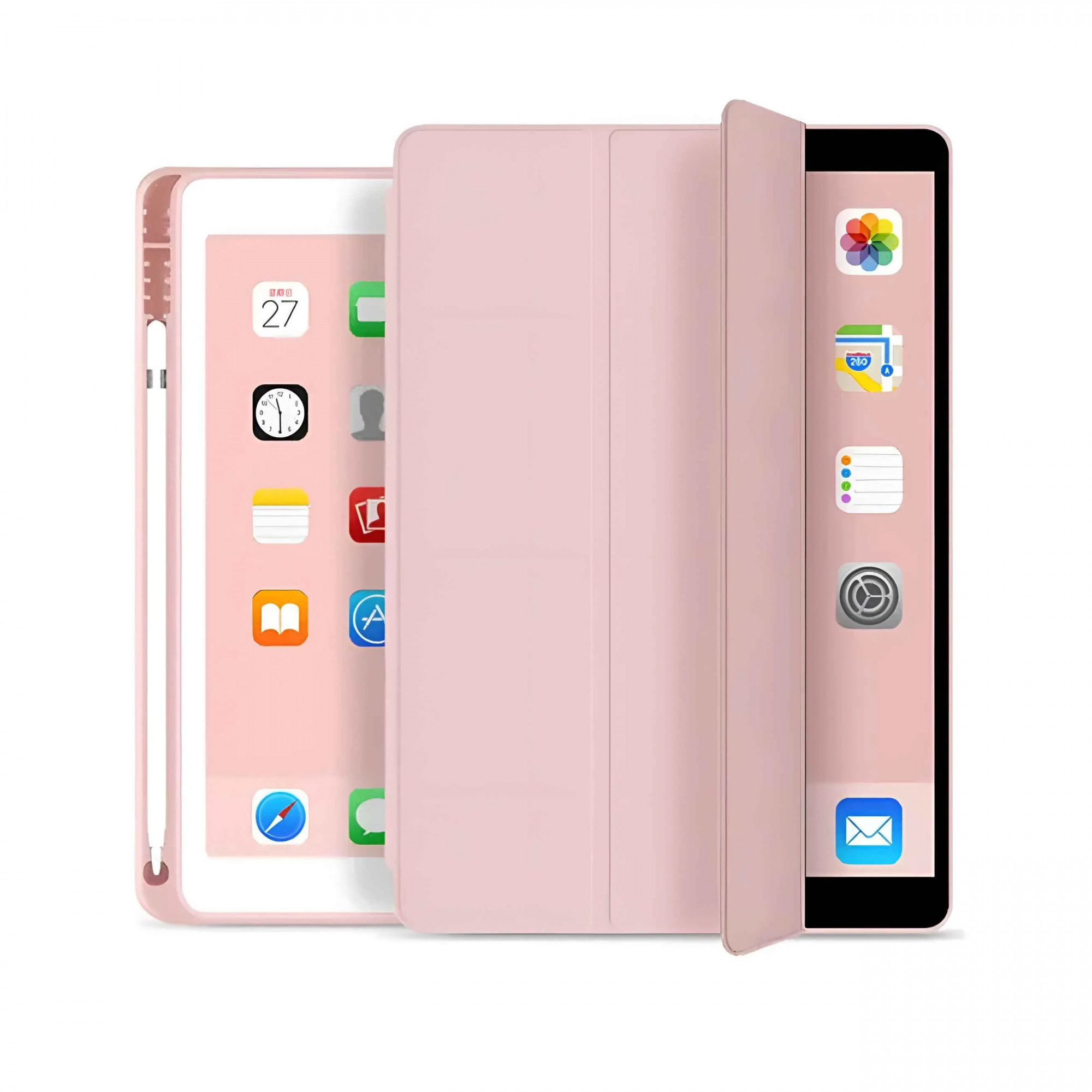 Чехол Smart Case+stylus for Apple iPad 10.2 (2019/20/21)/pro10.5(2017)/Air 10.5 Pink sand